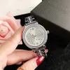 Brand Watches Women Girl Crystal Diamond Star Style Metal Steel Band Quartz Wrist Watch TOM 33202S