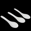 3500 pezzi cucchiai da zuppa asiatici Saimin Ramen cucchiaio di plastica bianca cucchiai usa e getta per esterni pranzo cibo vendita veloce DH8869