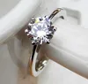 Pierścienie klastra LMNZB bezpłatnie wysłane certyfikat Silver 925 Pierścień z 1.0ct/2.0CT Lab Diamond Wedding Pasme For Women Biżuter