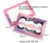 16 Cores Falsas Eyelashes Box Embalagem Multi-Cores Opcional Eyelash Caixas de papel macio vazio personalizado Logo Navio grátis 50