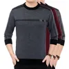 Mode merk trui voor heren truien dikke slim fit jumpers knitwear wol herfst Koreaanse stijl casual heren kleding 211008