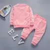 Chłopcy Ubrania Casual Dzieci Odzież Zestaw Wiosna Jesień Zipper Rozrywka Sport Siatek Kurtka + Spodnie Dzieci Bebes Jogging Garnitury Y0705