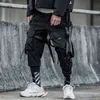 Kurdela Çok Cepler Kargo Pantolon Harajuku Rahat Parça Pantolon Streetwear Techwear Pantolon Joggers Cyberpunk Erkek Giysileri 211119