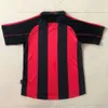 Ligue 2000 2002 Coupe Maillot de football rétro maillot de football vintage à domicile 00 02 classique ac Maglia da calcio MALDINI SHEVCHENKO BOBAN MILAN