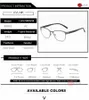 Sunglasses Fashionable Steel Leather Antiblue Full Frame Reading Glasses Business Computer For Elderly Men And Women9885885