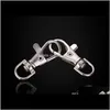 Clasps krokar Komponenter Smycken Split Clip Hook Buckle Hummer Swivel Clasp Key Ring Findings Metall Drop Leverans 2021 J50RT