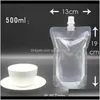 Packing Bags 100Ml 200Ml 250Ml 300Ml 380Ml 500Ml Empty Standup Plastic Drink Packaging Bag Spout Pouch For Beverage Liquid Juice Milk