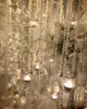 Dekoracja imprezowa 23m 28m ślub ośmiokątny akrylowe kryształowe koraliki kurtyny opalizujący girland Strand Shimmer Zasłony