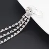 wedding jewelry anklets rhinestone barefoot sandals crystal Silver charms ankle