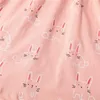ジャンプメーター2-7T綿の動物の女の子のドレス夏のアップリケ赤ちゃんの服販売されているチュニックコスチュームキッズドレス210529