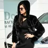 Moda Yüksek Kaliteli Kürklü Faux Kürk Palto Ve Kadınlar Kapüşonlu Kış Zarif Kalın Sıcak Giyim Sahte Kürk Ceket Y0829