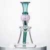 7 Inch Straight Perc Hookahs Heady Glass Bongs Ball Shape Water Pipes N Holes Percolator Oil Rigs 14mm Small Mini Dab Rig With Bowl