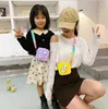 Kids Silica Gel Messenger Bag Padrões de desenhos animados multiuso Saco de ombro único para meninas de verão