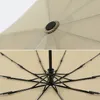 Windbestendige opvouwbare automatische paraplu mannelijke vrouwelijke auto luxe grote winddicht paraplu's voor mannen vrouwen regen zwart coating 10k uv