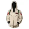 Com Capuz Zip Up Hoodie Ghostbusters 3D Impresso Hoodies Casual Do Zipper Cosplay Felpe da uomo