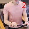 Men's solid color Chinese style tops cotton and linen Korean version of the trend half sleeves 210420