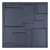 Art3D 50x50 cm 3D Plastik Duvar Panelleri Çıkartmalar Ses Geçirmez Mat Siyah Oturma Odası Yatak Odası TV Arkaplan Için (12 Fayans 32 SQ FT)