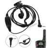 Talkie-walkie Ear Fone Hook 1pin 2.5mm Jack Fone par oreille PTT Mic vers Motorola TKLR T3 T6 Radio T6200
