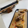 Fashion Designer Leather Phone Cases for iphone 12 11 pro max XS XR Xsma 7 8plus Top Quality Metal Holder Luxury Cellphone Case Cover with Lanyard