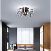 Nordic Bedroom Fan Lamp 110V 220V With Remote Control High Brightness LED Lighting Free Delivery Ceiling Fans