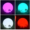 LED Işıklar Gece Lambası 3D Büyülü Ay Küresel Lambaları Ay Işığı Fener Masası Akşam Top Lambası USB Şarj Edilebilir Ev Dekorasyon Için 16 Renk Kademesiz