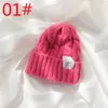 Massivfarbe japanische Twist-Garn-Hut-Studenten "warme Ohrschutz gestrickte Hüte und Paare" Vielseitige kalte Kappen