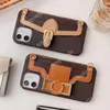 Fashion Luxury Phone Cases for iphone 14 14pro 14plus 13 13pro 12 12Pro Max 11 11pro XS XR XsMax 7/8 plus Designer Leather Card Holder Wallet Cellphone Case with Lanyard