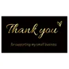 Grußkarten 50 Stück Bronzing Danke für die Unterstützung meines Kleinunternehmens 500 Stück 1,5'' Aufkleberetiketten Verkäufer