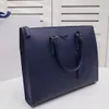 2021 남성용 블루 가죽 디자이너 서류 가방 고품질 대용량 노트북 가방 복고풍 패션 방수 핸드백 사무소 CAS303N
