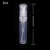 2ml 3ml Empty Spray Bottles Plastic Hand Sanitizer Bottle Travel Portable Transparent Cosmetic Containers Perfume Sprays Flasks BH5290 TYJ