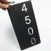 Black Stainless Steel Modern Door Sign Custom Made Available Other Hardware