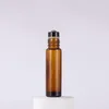 Electronics Empty Brown Clear Blue Glass Roll On Bottles 10ml Refillable Roller Ball Bottle For Travel Cosmetic 600 Pieces Lot