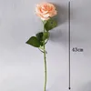 Konstgjorda blommor Fake Rose Singel Realistisk Touch Fuktgivande Rosor Bröllop Alla hjärtans dag Födelsedagsfest Heminredning RRB12277