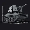 WW2 Military Series World War II Army Tank Destroyer Soldier MOC Model Building Blocks Toys Gifts X0503