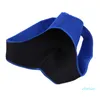 Gym Sportverzorging Enkele schouderbeschermer Ondersteuning Rugbrace Guard Strap Wrap Belt Band Pads Blauw verband Heren