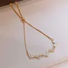 Eslabón, cadena de circonitas, pulsera ajustable, brazalete para mujer, cautivador, barra deslizante, brillante CZ, Color dorado, corazón amoroso, joyería, pulsera femenina