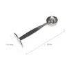 Stainless Steel 2 In 1 Coffee Measuring Scoop Tamper Barista Tools Teaspoon For Kitchen Accessories Multifunctional 210423