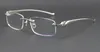 Rimless Metal Optik 18K Altın Güneş Gözlüğü Satış Kare Gözlük Yuvarlak Şekli Yüz Gözlükleri Box C Dekorasyon UV400 Lens XGV7