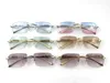 선글라스 새로운 빈티지 피카딜리 불규칙한 안경 36456512 Rimlessretro Fashion Avant-Garde 디자인 UV400 조명 색 장식 여름 안경 5745617