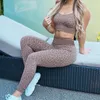 Yoga Outfit Leopard Print Sets Women Fitness Clothing Seamless Sports For High Waist Legging Set Gym Suit Workout Clothes3386061