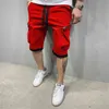 Summer Gym Quick-drying Shorts Casual Fitness Streetwear Men's Jogging Short Pants Men Multi-pocket Sport Casual Hip Cargo Short G1209