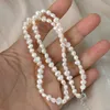 Ashiqi naturel perle d'eau douce collier ras du cou baroque perle bijoux pour femmes mariage 925 fermoir en argent en gros 2021 tendance