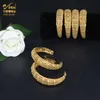 Aniid Bangle Set Bracciali Gioielli placcati oro per donna India Polsino Designer all'ingrosso di lusso Rame Arabo Accessori Egiziano Q0717