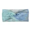 S2460 Bohemian Moda Feminina Tie-Tintura Cruzada Headband Wide Elastic Headbands Ladies Hair Band 5 cores