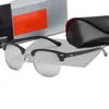 Top Glass Sunglass Classic Round Brand Ray Design UV400 Óculos de sol Eyewear Metal Gold Bans Frame Sun Glasses Men Women Mirror Luxury 331k