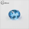 8 mm * 10 mm real luz natural azul topázio solto pedras preciosas por atacado para jóias 2.5 ct corte oval topaz pedras preciosas h1015