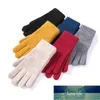 Kvinna Vinter Tunn Touch Screen Driving Gloves Unisex Stripe Ull Sticka Elastisk Varm Utomhus Sport Fitness Cykling Mittens L19 Fabrikspris Expert Design Kvalitet