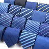 Damat bağları 89 Styles Erkek İş Boyun Kravat Çizgili Basılı Moda Tasarım Polyester Düğün Bağları