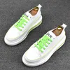 Luxury Design Men's Lace Up wedding Casual Shoes Fashion Sports Leather Sneakers Spring White Comfortable Platform Brand Outdoor Leisure Loafers Y111