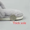 Winter Faux Fur Indoor Slippers Rabbit Plush Cross-strap Cotton Sandalia Flats Sandales Female Shose 210928